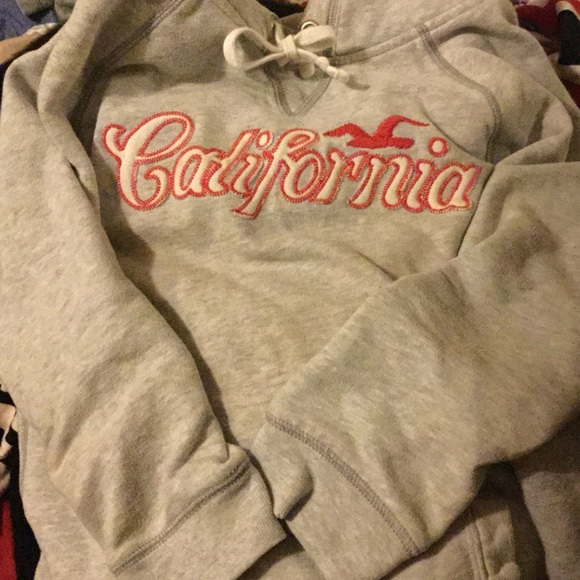 Grey Hollister hoodie M