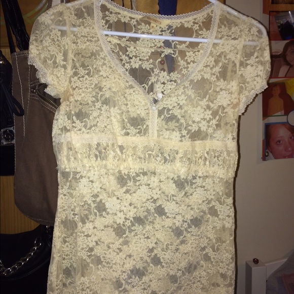 SOLD Lace see through blouse
