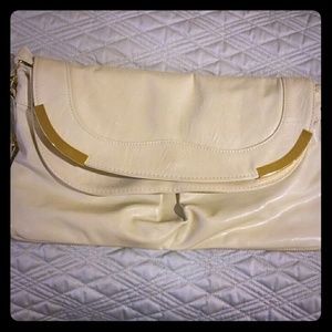 Beige crossbody/ clutch