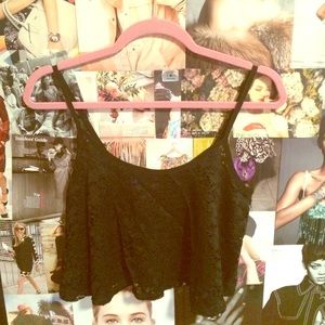 Black Lace Croptop