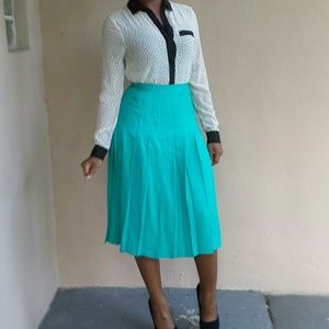 ** skirt only ** high waist blue skirt