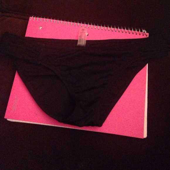 Black bathing suit bottoms