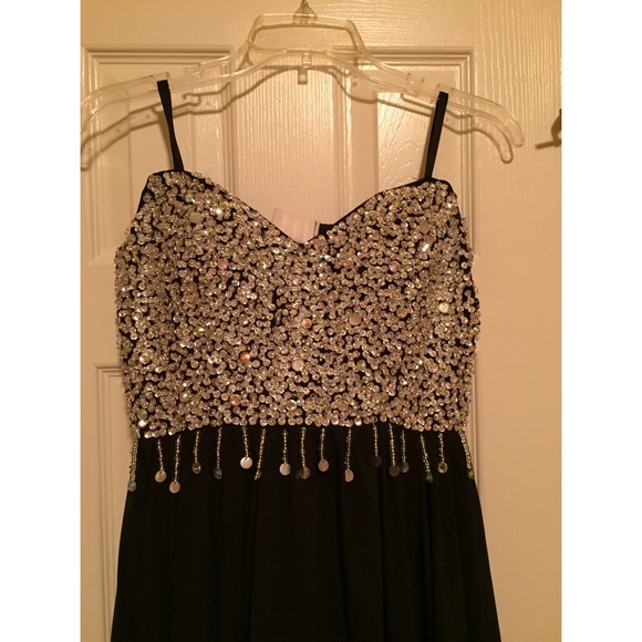 Black and Silver Formal Dress