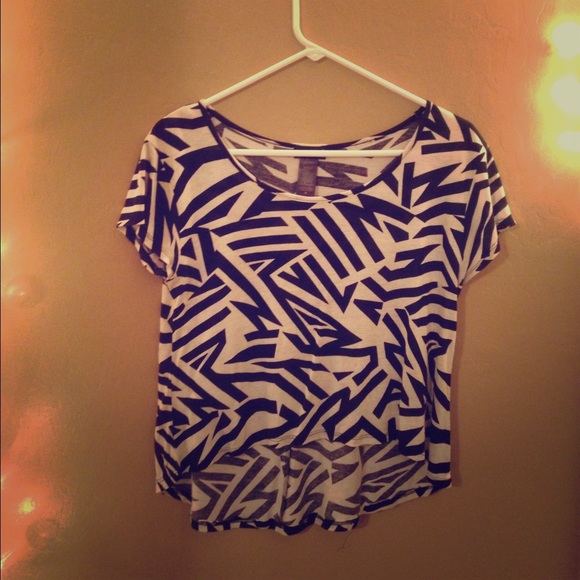 Black and white zebra striped shirt