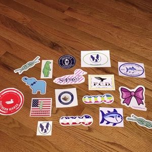 Preppy Sticker Bundle & Koozie.