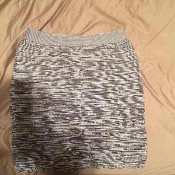 Black and White Mini Skirt