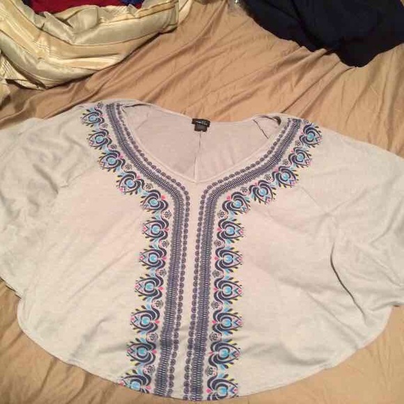 Grey Off The Shoulder Crop Top