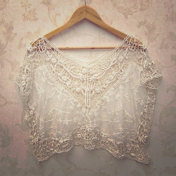 Crochet lace top