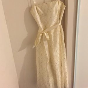 Ivory formal mid length dress