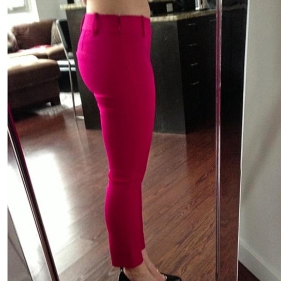 JCrew Minnie Stretch Crop Pants Rich Berry 2P