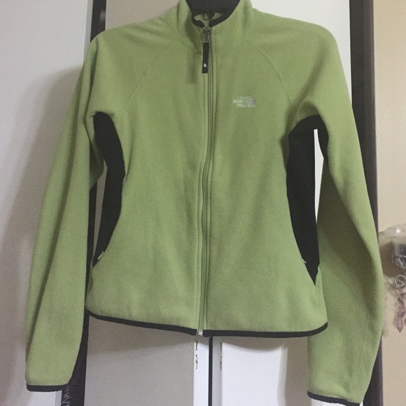 Lime green North Face