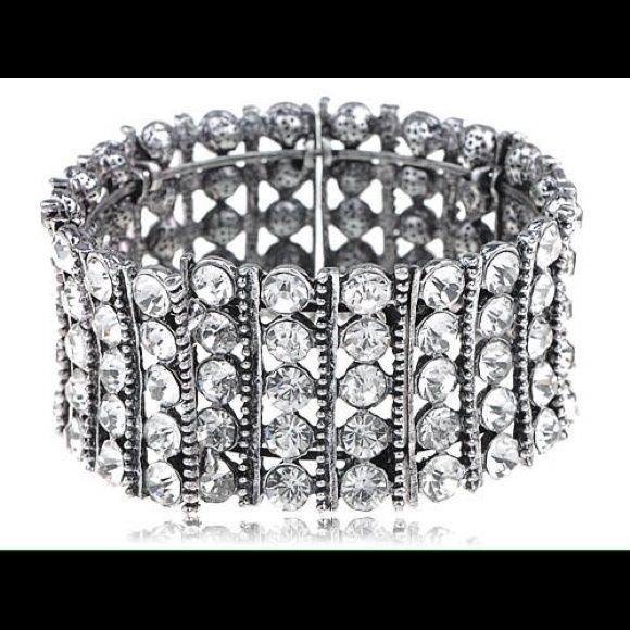 Crystal rhinestone bracelet bangle cuff