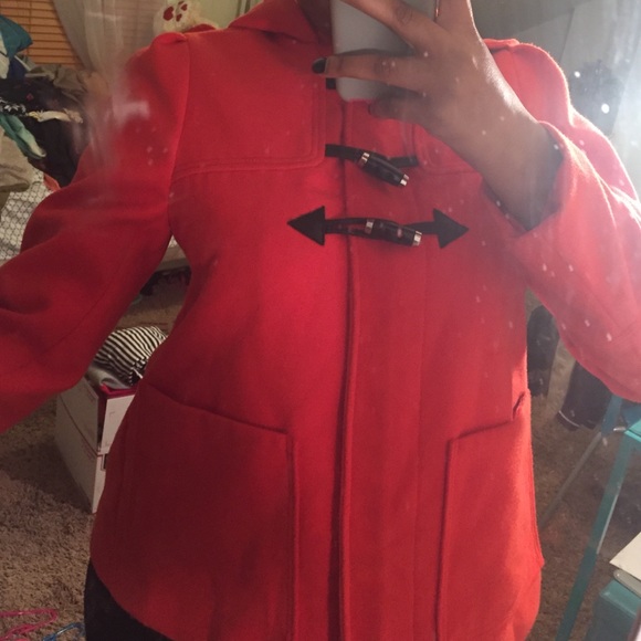 Toggle Button Coat - Picture 2 of 3