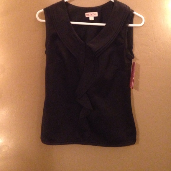 Black tank top blouse
