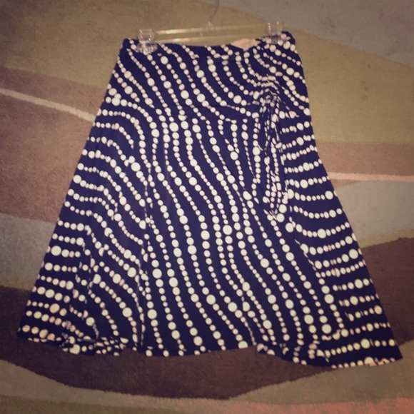 Black and white skirt.