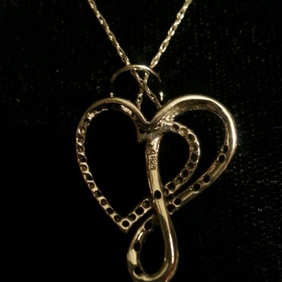 925 black & clear diamond