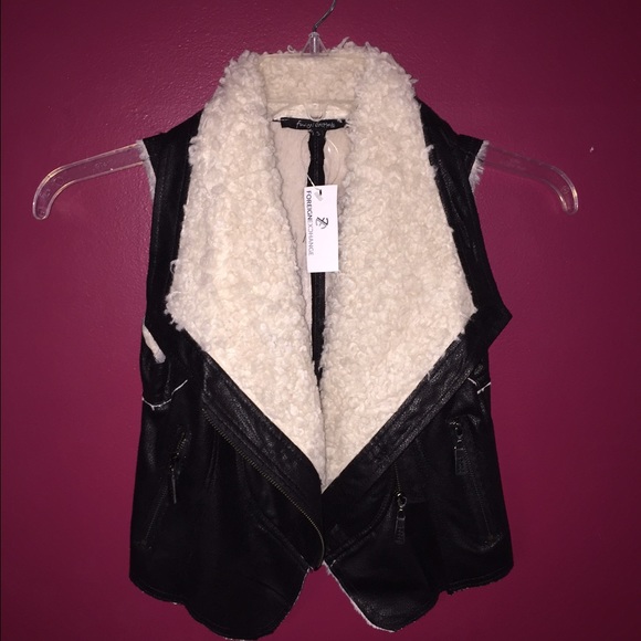 Foreign Exchange Faux Leather /Sheep Vest
