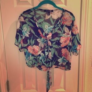 Forever 21 sheer crop top