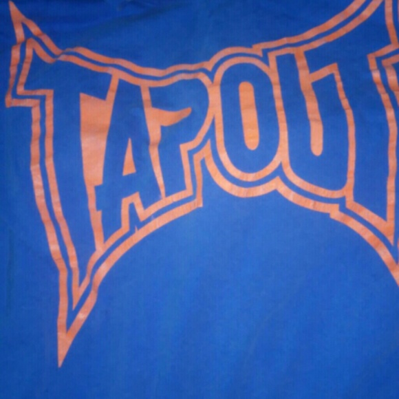 Blue and coral tapout shirt