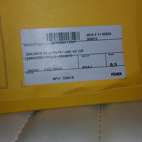 Mens authentic Fendi high tops - Picture 3 of 3
