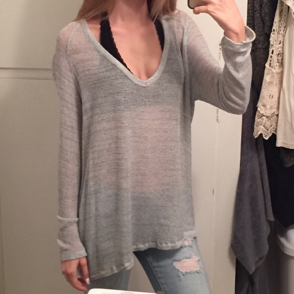 Brandy Melville Tops - Brandy Melville light blue sweater
