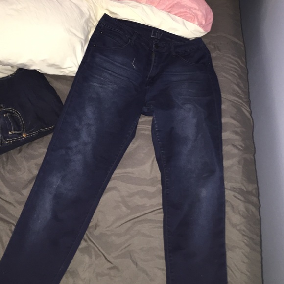 High Waisted Dark Wash Jeggings