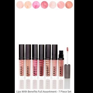 Lorac lip gloss set of 7 full size lip glosses I