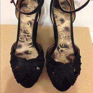 Sam Edelman Sueded Wedge Heels