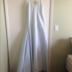 Vintage Calvin Klein Collection. Ice blue gown.