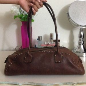Adrienne Vittadini Brown Satchel