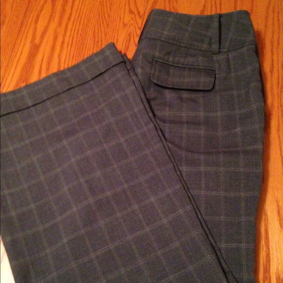 Ann Taylor pants; gray plaid