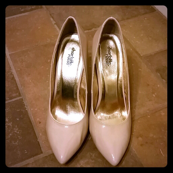Beige heels from Charlotte Russe