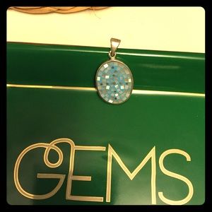 ON HOLD- Sterling silver shell pendant