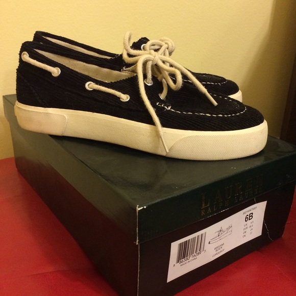 Ralph Lauren Corduroy Boat Shoes
