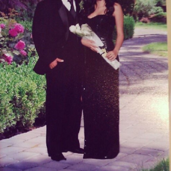 black sequence strapless - Picture 2 of 3