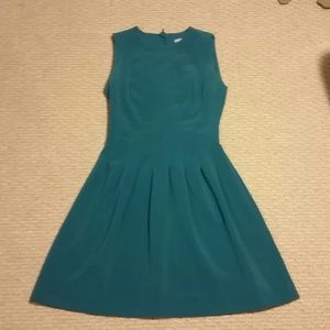 Turquoise Pleated  Dress