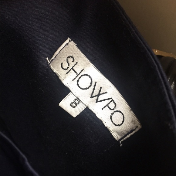 Lf inspired Deep v romper in navy - Picture 3 of 4