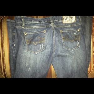 Express ReRock Distressed Jeans-Skinny Fit