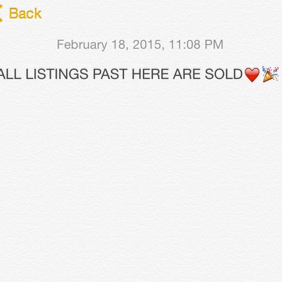ALL LISTING PAST HERE ARE SOLD🎉