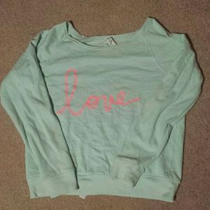 Long sleeve love sweater
