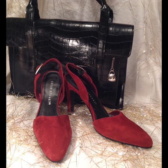 Colin Stewart VS Burgundy Slingback Sz 5 NWOB‼️😻