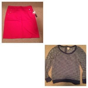 Skirt and Sweater Bundle