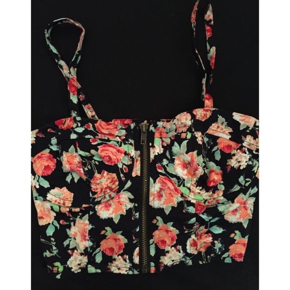Floral bustier