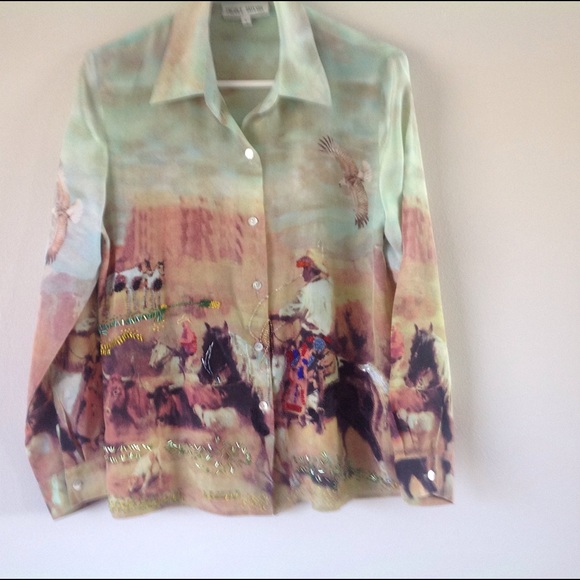 Nicole Taylor, Cowgirl Chic Silk Top