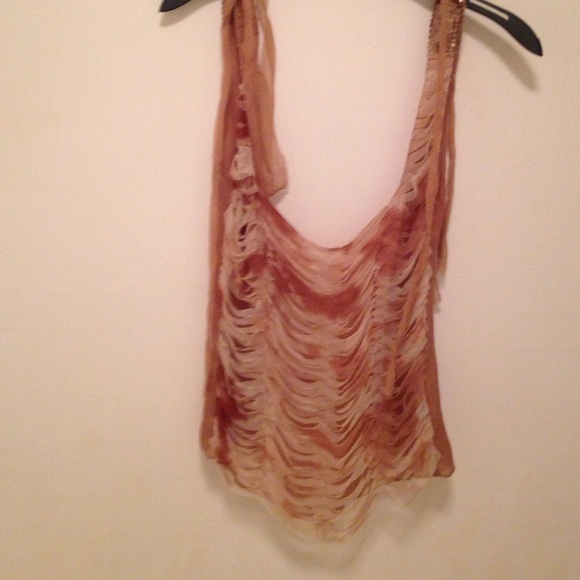 Bebe silk top NWT