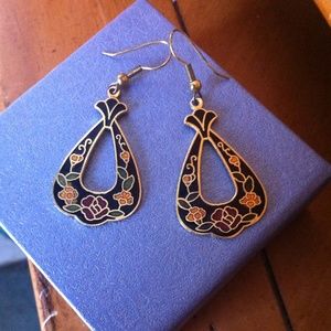 Gorgeous floral design with black background