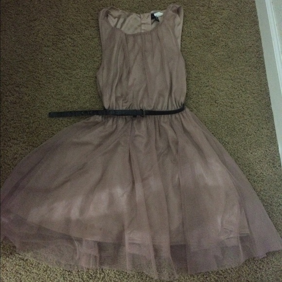 Purple tulle dress