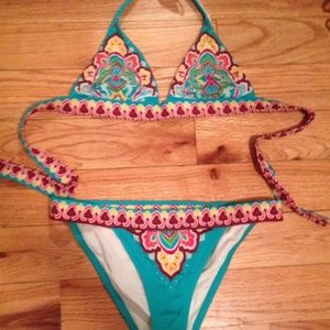 Bright patterned Victoria's Secret bikini