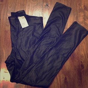 Pants faux leather