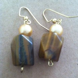 Tiger eye stone Earrings